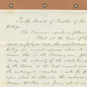 Report of the Treasurer, 1860
