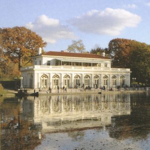 Restored boathouse from Prospect Park: Olmsted & Vaux's Brooklyn Masterpiece by David P. Colley. 2013. Image by Elizabeth Keegin Colley.